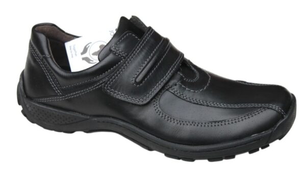 Josef Seibel klittenbandschoen "Arthur" zwart leer/nubuck