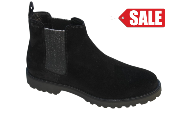 Sioux Chelsea boot Velisca zwart suède