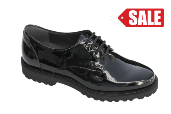 Sioux veterschoen Vedika zwart lak