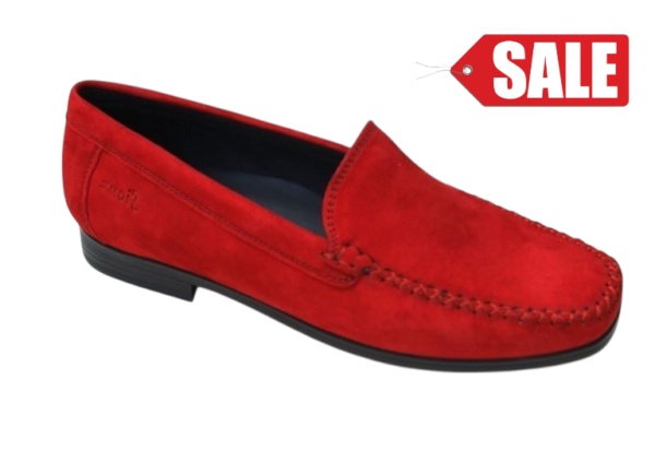 Sioux mocassin Campina-HW rood suède