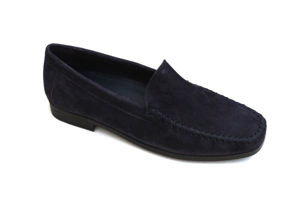 S051 Sioux mocassin “Campina-HW” donkerblauw suède