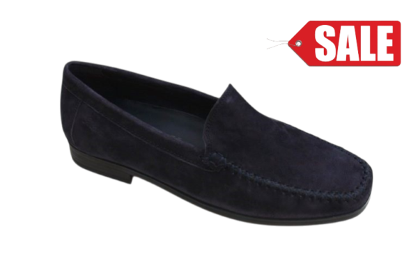 Sioux mocassin Campina-HW donkerblauw suède