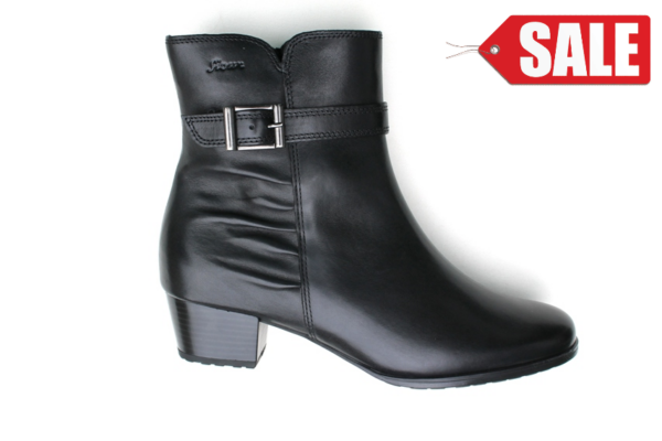 S118 Sioux enkellaarsje "Fereola" zwart leer
