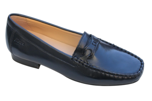 Sioux mocassin "Colandina" (Colina) donkerblauw leer