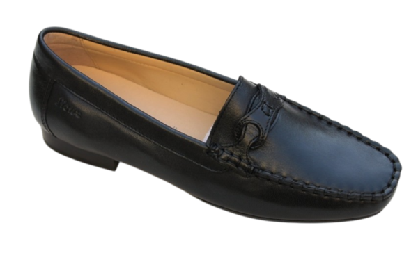 Sioux mocassin "Colandina" (Colina) zwart leer