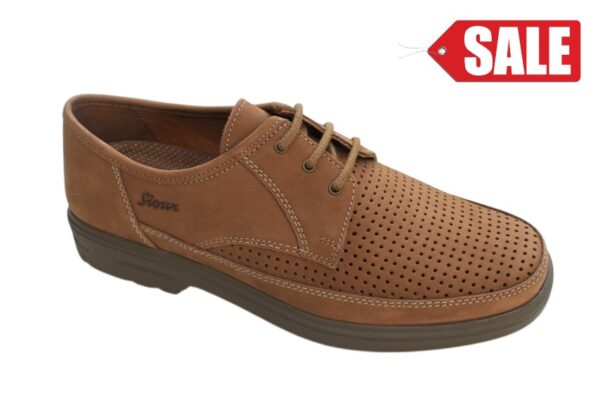 SH086 Sioux veterschoen "J wijdte" zandbeige nubuck