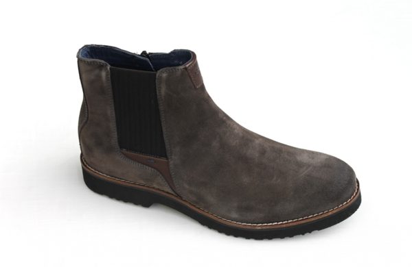 SH068 Sioux Sioux Chelsea boot met rits taupe suède