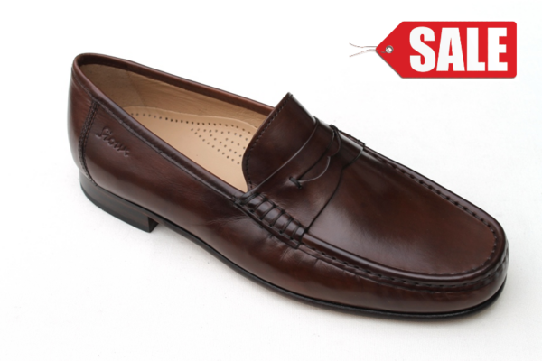 SH036 Sioux mocassin bruin poetsleer