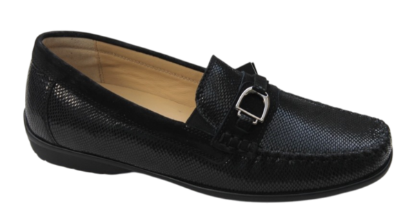 S116 Sioux mocassin “Cortizia-XL” zwart fantasieprint