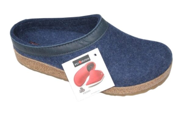 DP026 Dames pantoffel Haflinger slipper jeansblauw