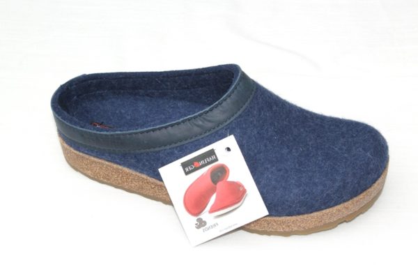 DP018 Dames pantoffel Haflinger slipper jeansblauw