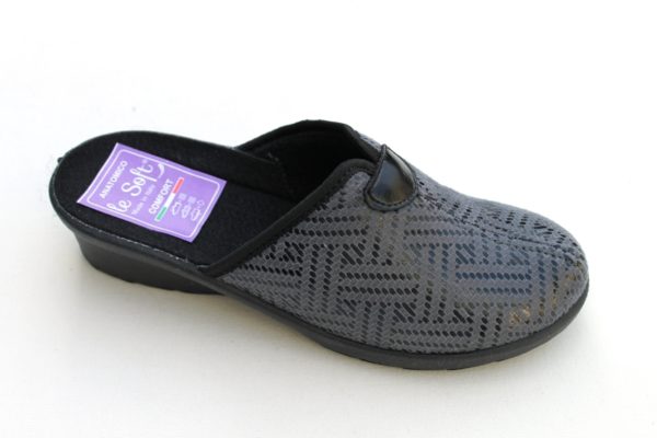 DP025 Dames pantoffel slipper grijs