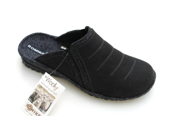 WPH005 Westland slipper “Toulouse” zwart