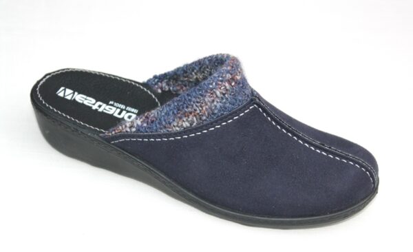 WP020 Westland slipper “Avignon 308” donkerblauw alcantara