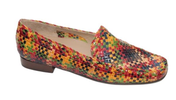 Sioux instap vlechtschoen multicolour