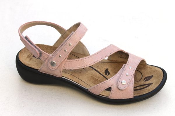 WS009 Westland (Romika) verstelbare klittenband sandaal "Ibiza" zachtroze