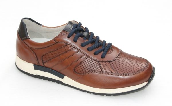 SH013 Sioux sneaker cognac bruin leer