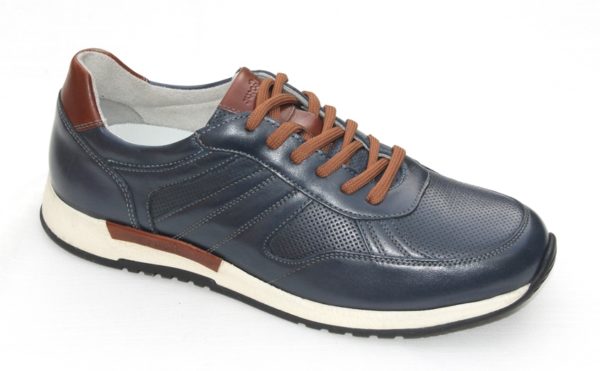 SH014 Sioux sneaker blauw leer