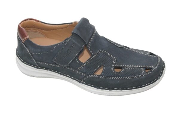 Josef Seibel dichte sandaal "Anvers" (extra breed) donkerblauw nubuck