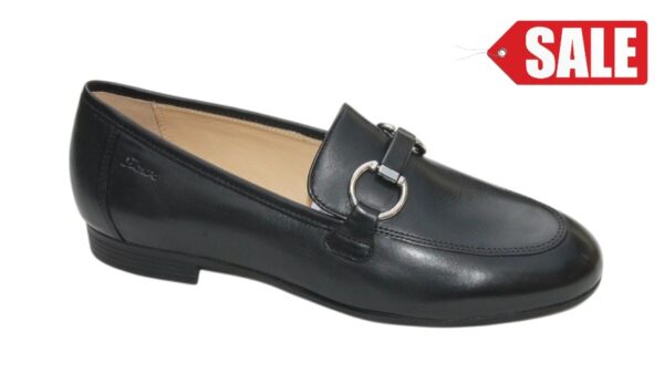 Sioux instapschoen zwart leer