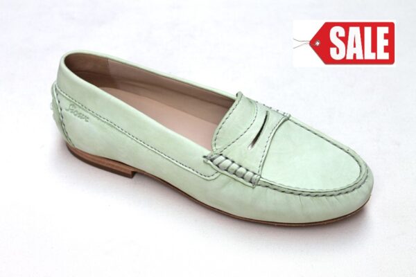 Sioux mocassin loana zacht mintgroen
