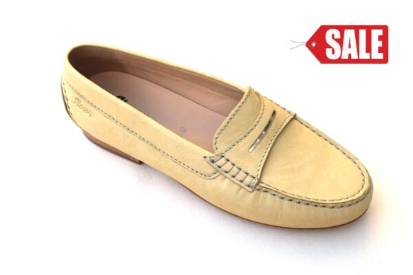 Sioux mocassin loana zacht geel nubuck