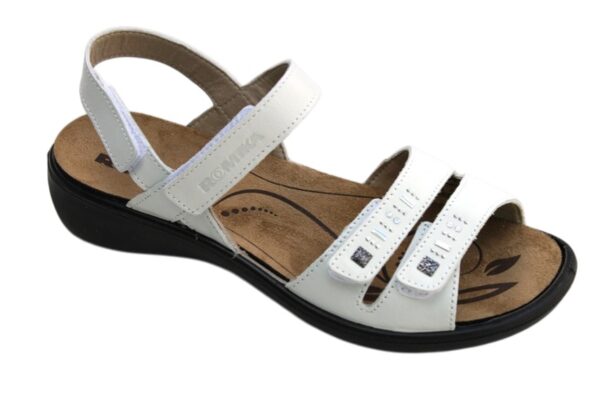 Westland Ibiza 86 (Romika) verstelbare klittenband sandaal offwhite leer