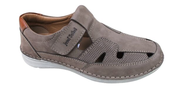 Josef Seibel dichte sandaal "Anvers" (extra breed) taupe nubuck