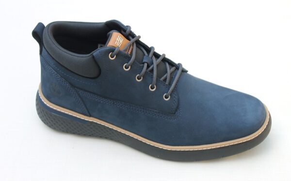 Half hoge veterboot blauw nubuck Cross Mark PT Chukka