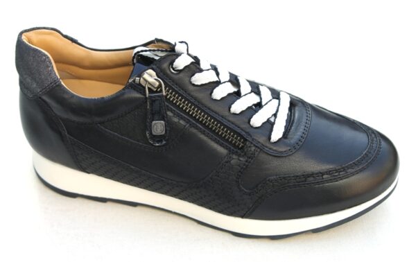 H023 Helioform sneaker donkerblauw leer