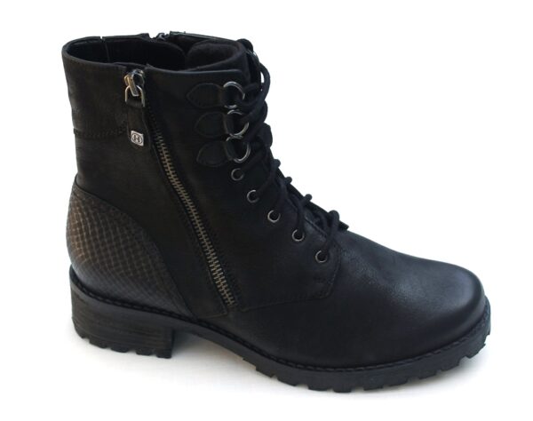 Helioform veterboot zwart gevet nubuck