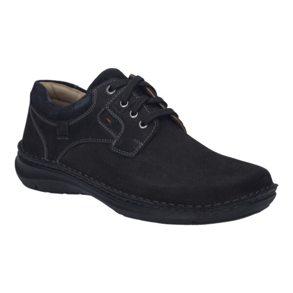 JSH132 Josef Seibel veterschoen Anvers 36 “Extra wijd” zwart nubuck