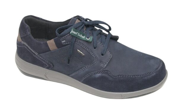 JSH236 Josef Seibel veterschoen “Enrico 51” met “TopDryTex” donkerblauw nubuck/suède