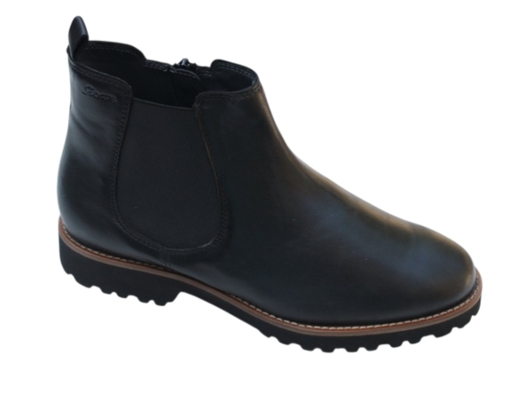 Sioux Chelsea boot zwart leer Meredith 62832