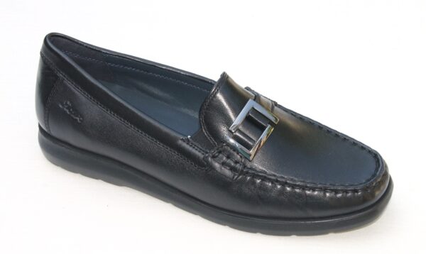 S017 Sioux mocassin “Cortizia-H” zwart leer