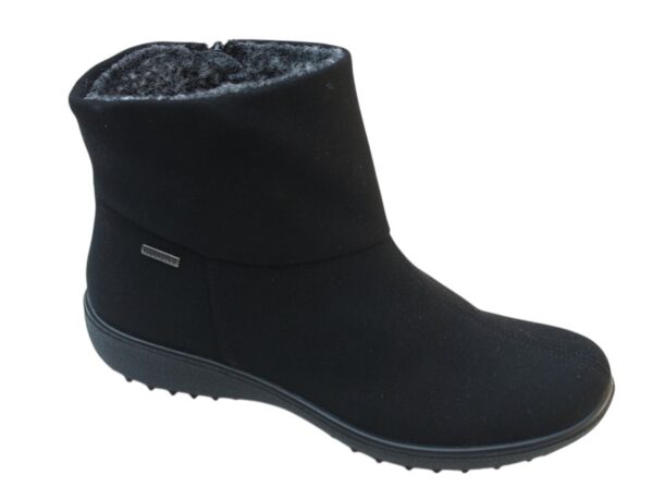 WS102 Westland Orleans101 enkellaarsje waterproof zwart alcantara