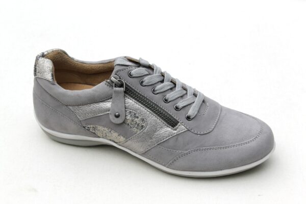 Helioform sneaker grijs suède
