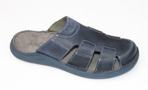 Josef seibel heren slipper dichte teen donkerblauw leer