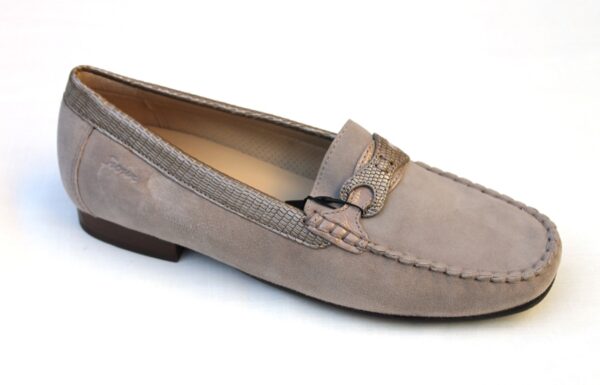 S069 Sioux mocassin “Colandina” taupe suède