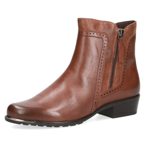 Caprice enkellaarsje cognac leer art. 009-25400-27-313