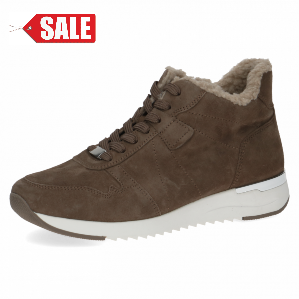 C112 Caprice half hoge sneaker gevoerd taupe suède