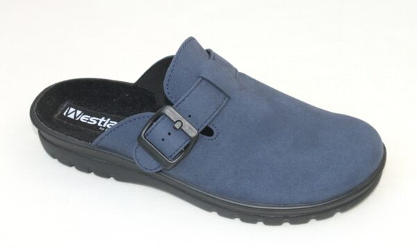 Westland slipper Metz 390 blauw alcantara Romika village