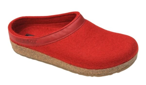 DP025 Dames pantoffel Haflinger slipper rood