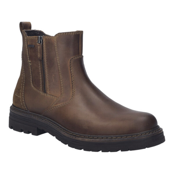 Josef Seibel Chelsea boot met rits bruin gevet leer Curtis 51