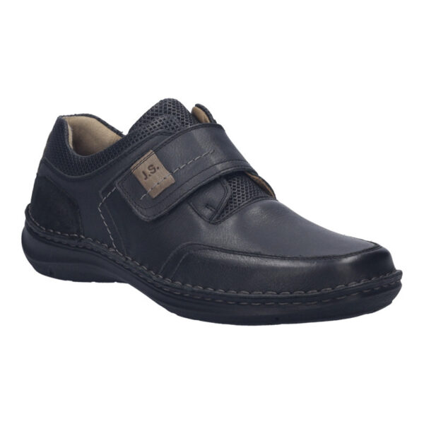 Josef Seibel klittenbandschoen Anvers 83 zwart leer