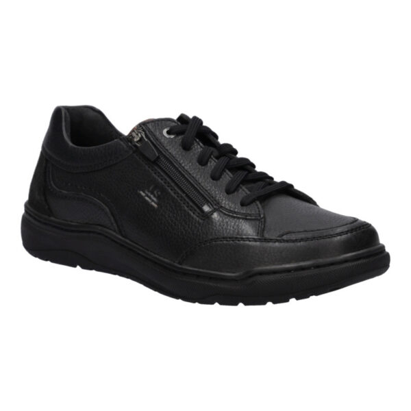JSH112 Josef Seibel veterschoen met rits “Baxter 03” zwart leer