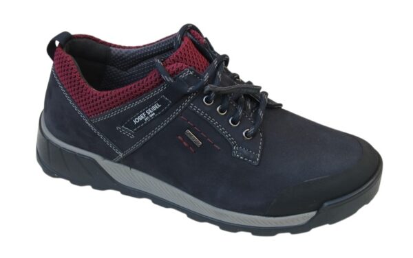 Josef Seibel veterschoen "Raymond 51" met "TopDryTex" blauw nubuck