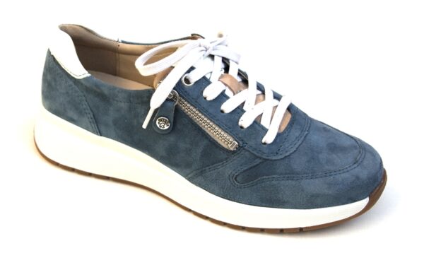 Fidelio Halux veterschoen jeansblauw suede