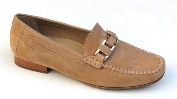 Sioux mocassin Cambria zandbeige suède