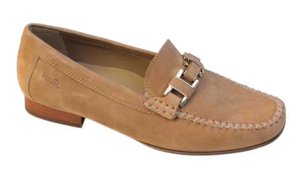 Sioux Mocassin Cambria zandkleur suède